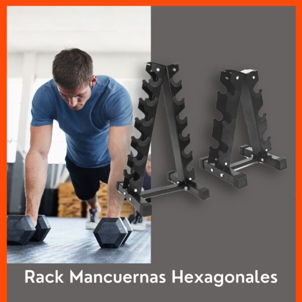 Rack Mancuernas Hexagonales